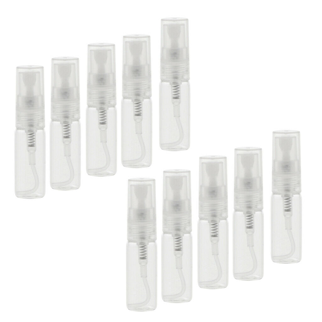 20Pcs Glass Perfume Empty Bottle Atomizer Pump Sprayer Refillable Travel