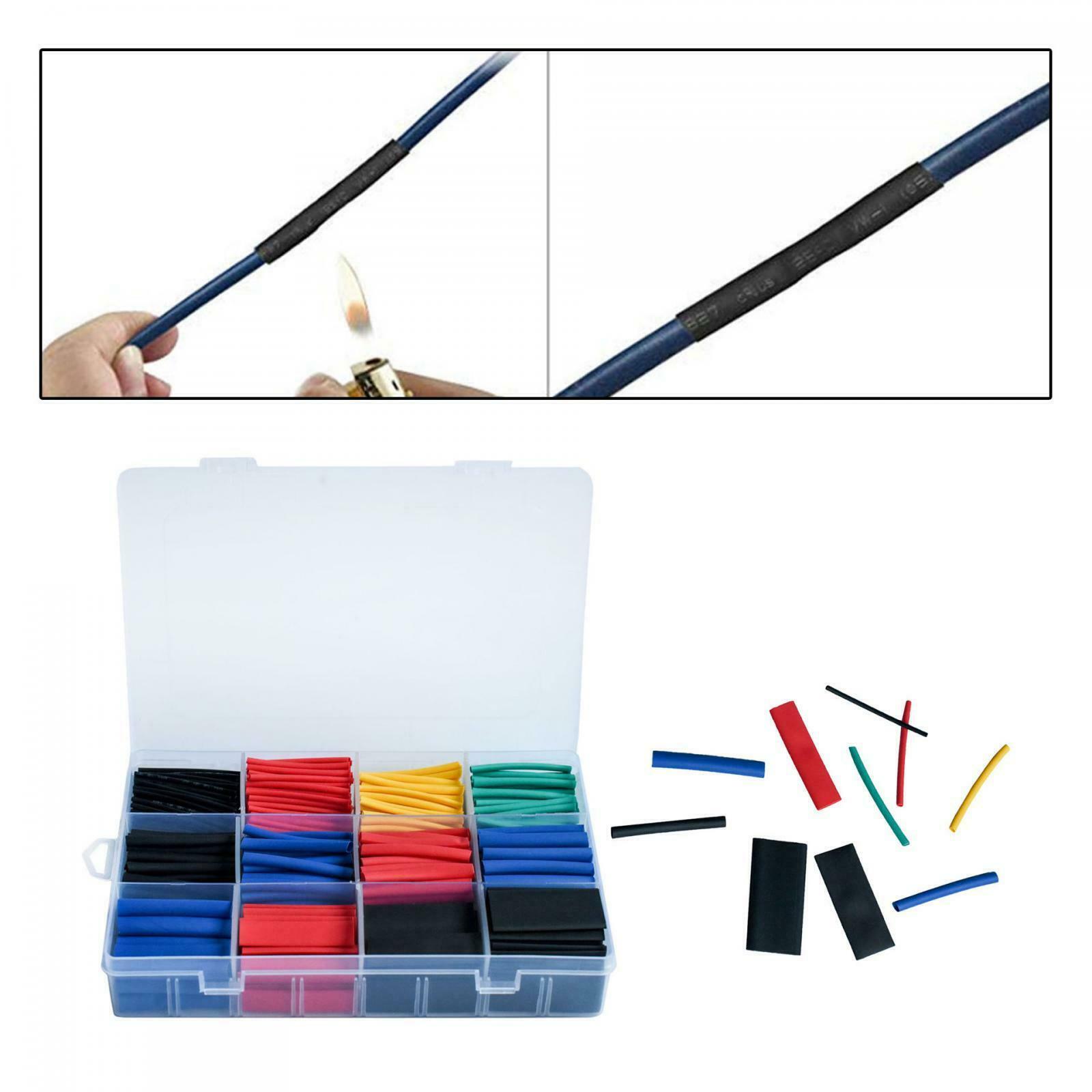 Multicolor Heat Shrink Tube Sleeving Car Wire Wrap Heatshrink Tubing 750PCS
