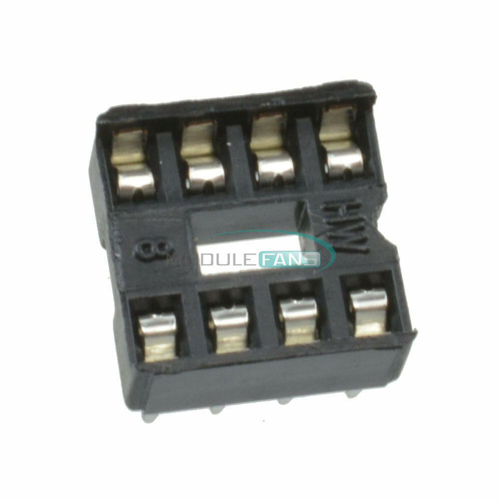 100PCS DIP8 Integrated Circuit 8 Pin IC Sockets Adaptor Solder Type New