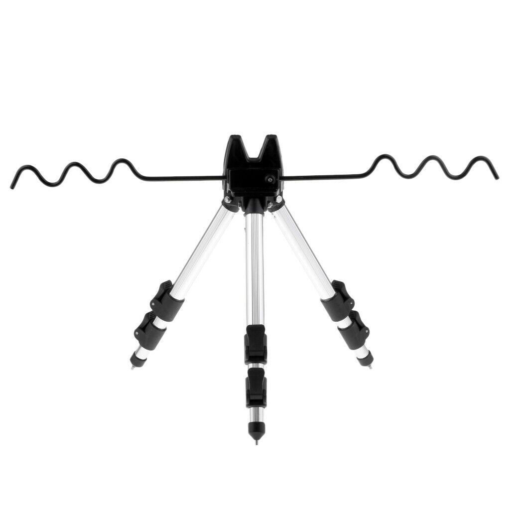 Fishing Rod Tripod Stand Telescopic Fishing Rod Holder Land Hook