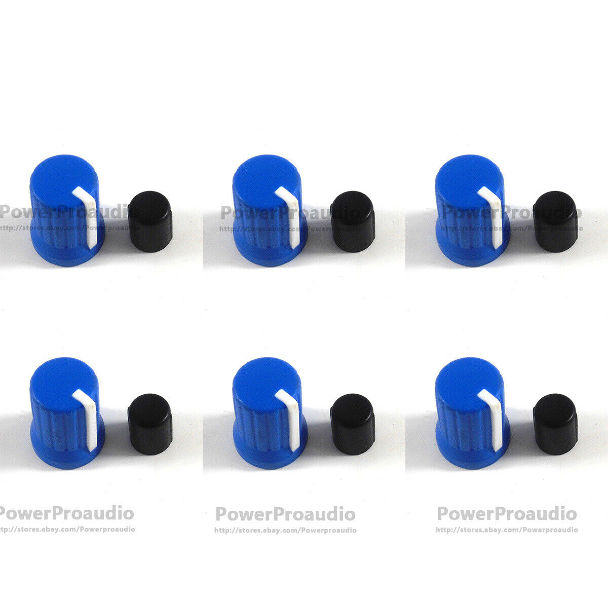 6 x Rotary Control Dark blue Knob  For Pioneer DJM-T1 S9  DJ XDJ-RX R1 RZ AERO