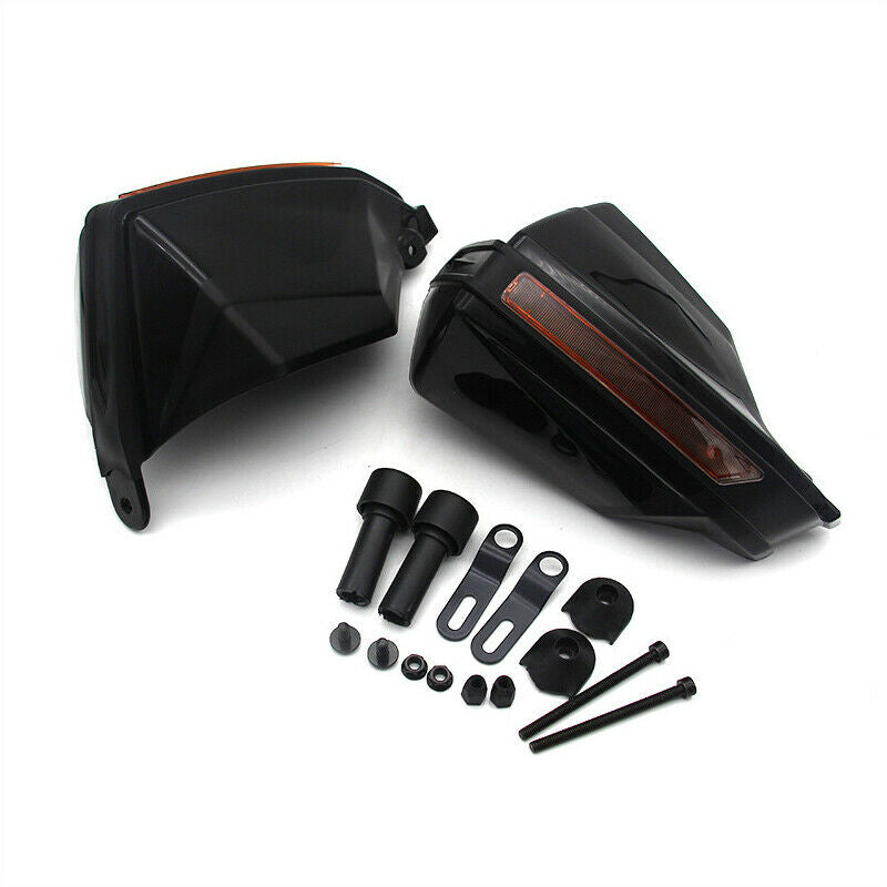 22mm Motorcycle Black Handlebar Windshield Anti-fall Protector Hand Guard Cover
