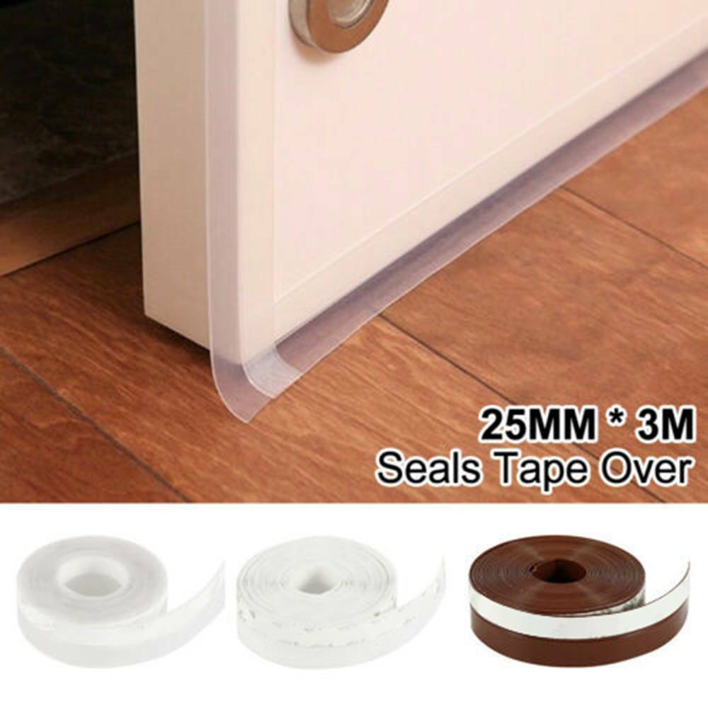 Under Door Draft Stopper Weather Stripping Blocker Window Seal Strip 4M/Roll