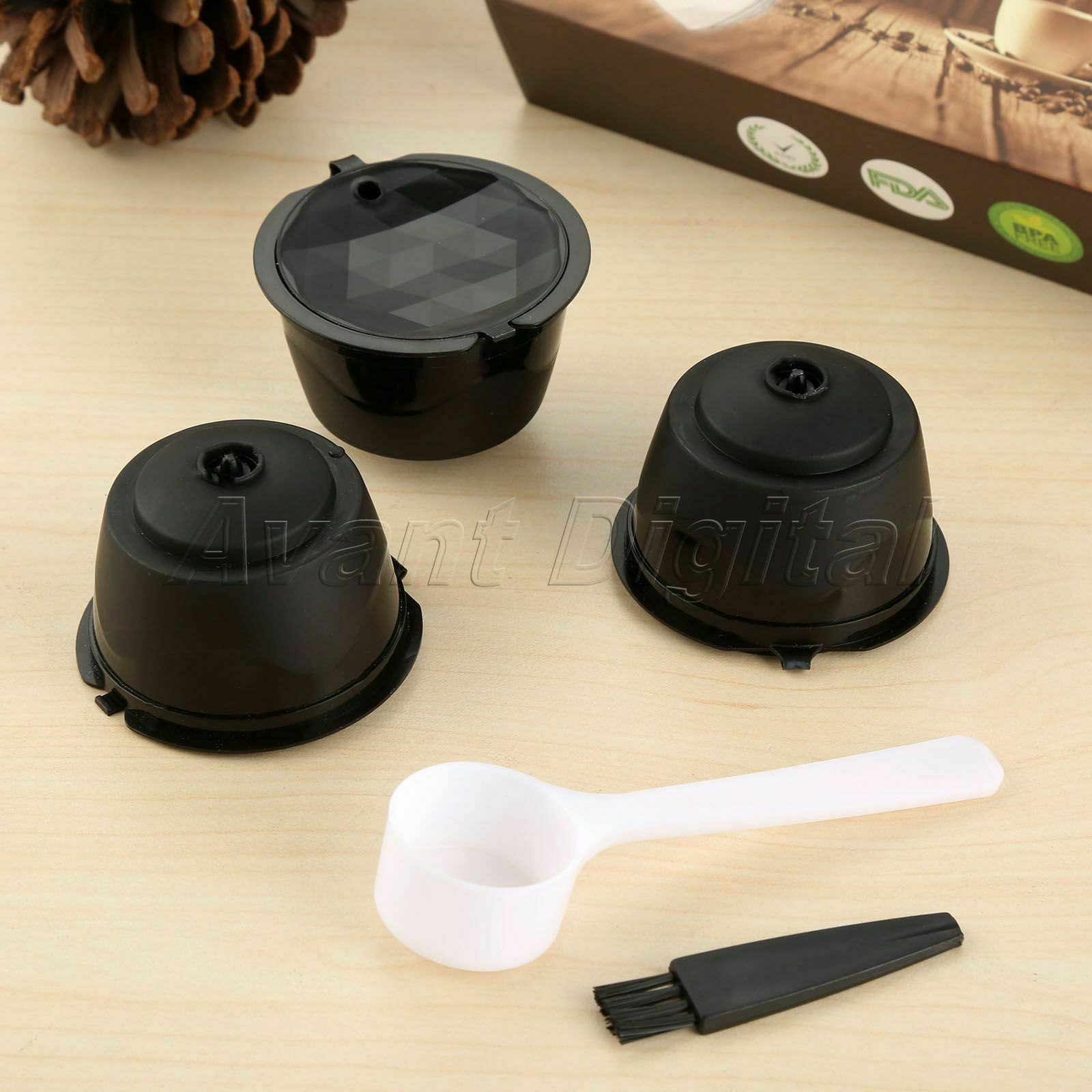 Reusable Coffee Capsule Shell Refillable Nescafe Gusto Dolce Filter 3x i Cafilas