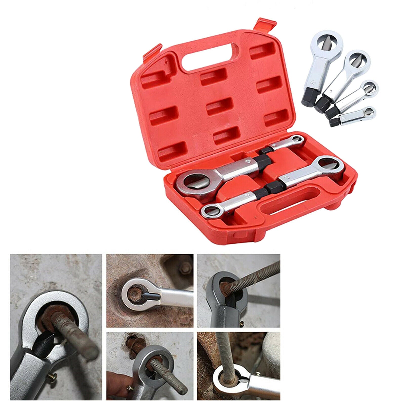 Portable Bearing Steel Nuts Splitter Rust Nut Breaker Remover Splitting Tool