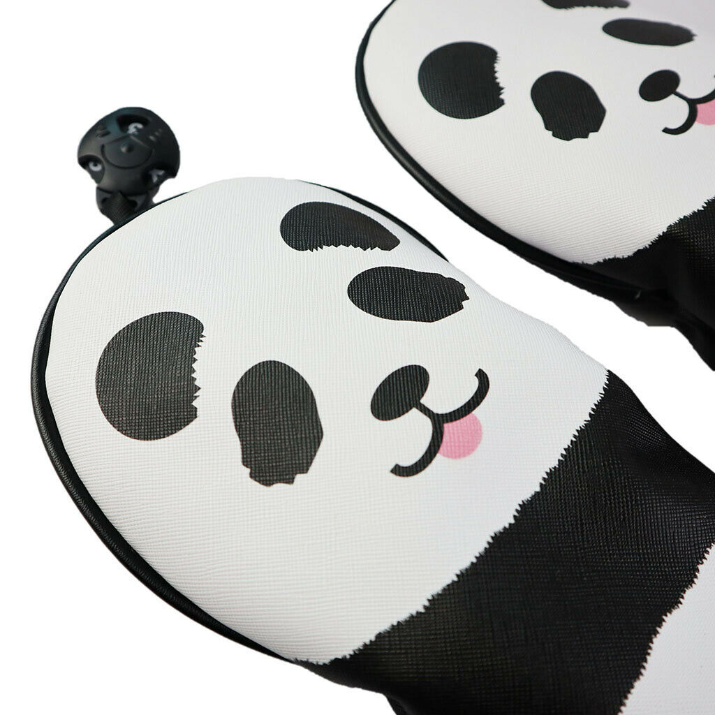 4pCS Premium Panda Golf Wood Driver Headcover Golfer Club Cover #1 3 5 UT Covers