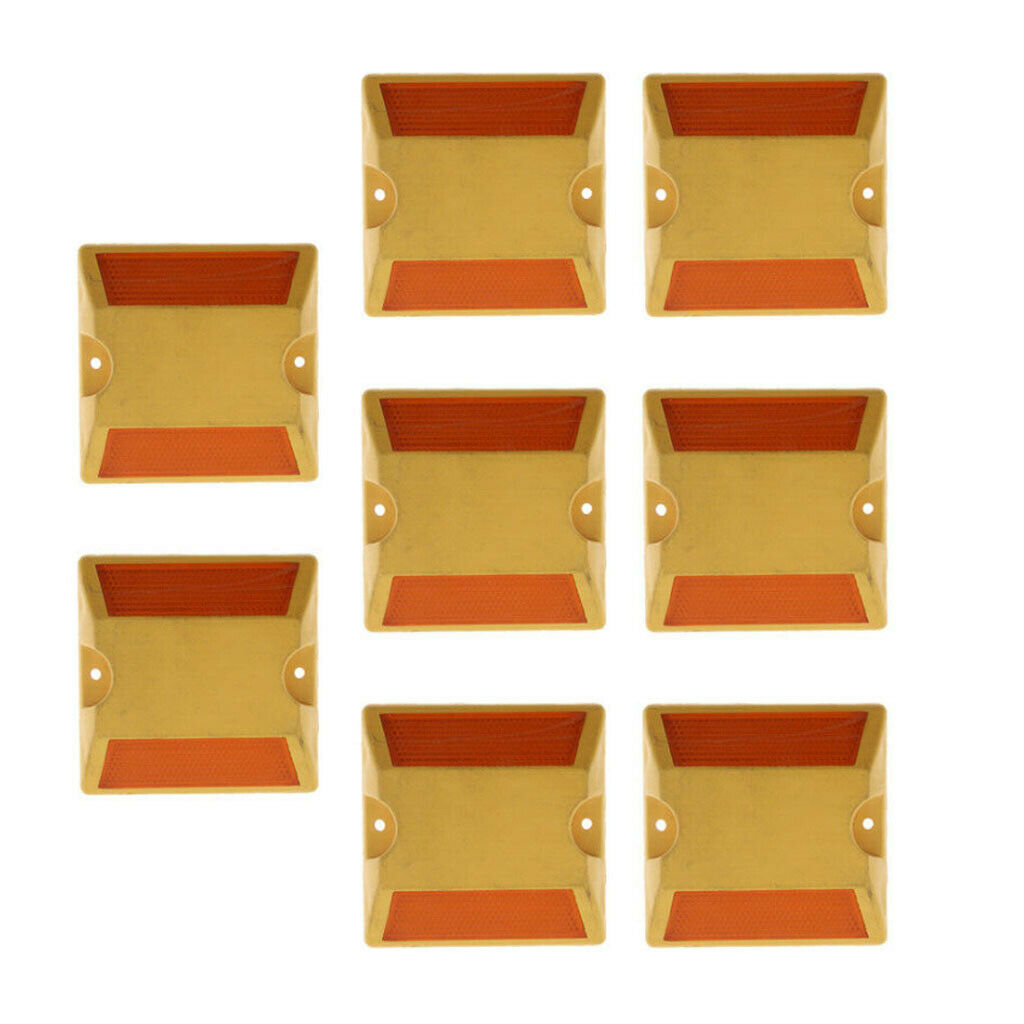 8PCS Commercial Road Marker Reflector for Highway Road Driveway One-Way
