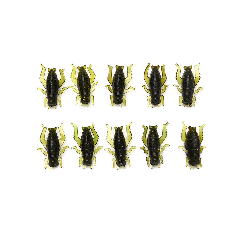 10*Lightweight Grasshopper Soft Insect Bait Floating Cricket Artifici.l8