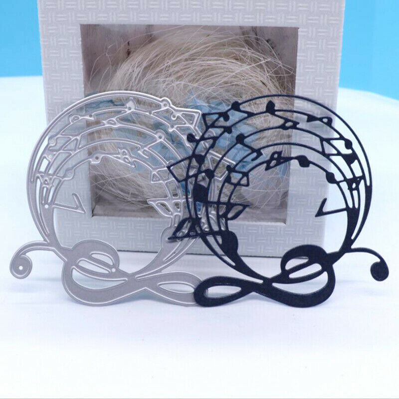 Music Note Bow Metal Cutting Dies Stencil Embossing DIY Scrapbooking Card.l8