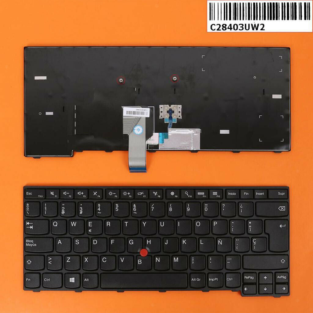 New Laptop Keyboard Spanish Layout Repair Part Accs for Lenovo Thinkpad E470
