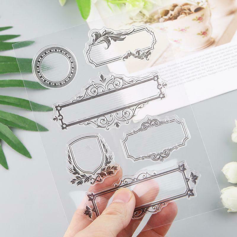 Frame Silicone Clear Seal Stamp DIY Scrapbooking Embossing Photo Album Paper Art
