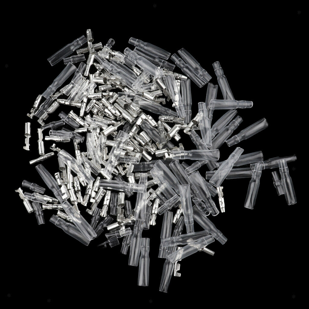 200PCS Car 3.9mm  Connectors Male & Female Wire Terminals Insulation
