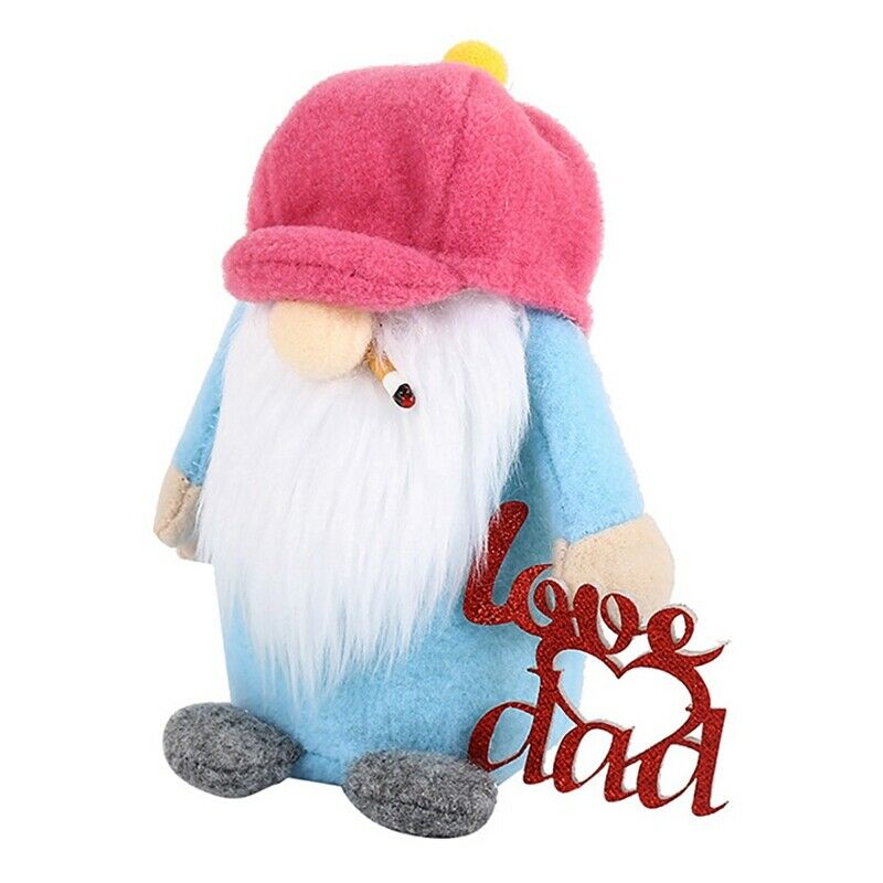 2 Pcs Father's Day Gnome Love Dad Tomte Swedish Nisse Scandinavian Elf DwarfF6B1