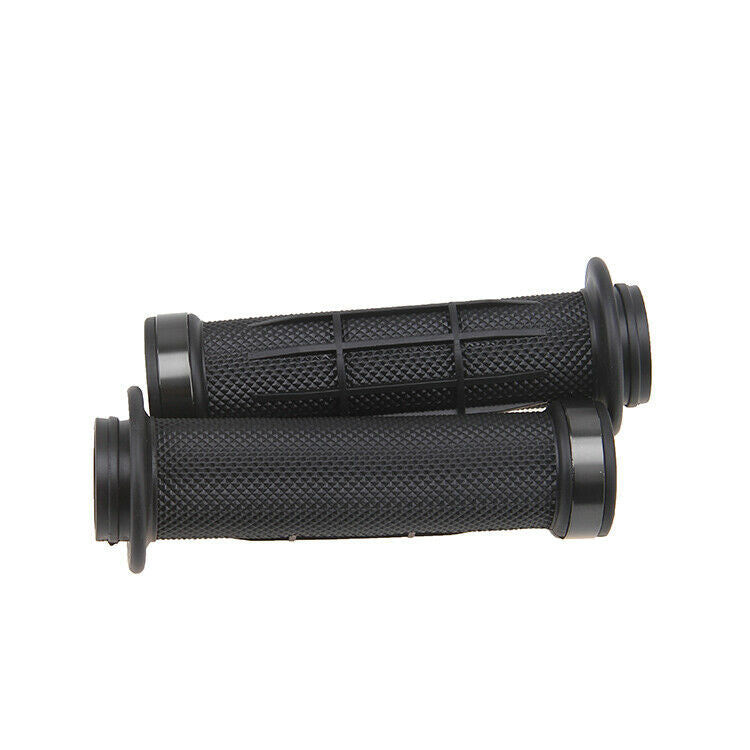 2 Pcs Front Motorcycle Handlebar Hand Grips Gray Rubber Universal Fit For BMW