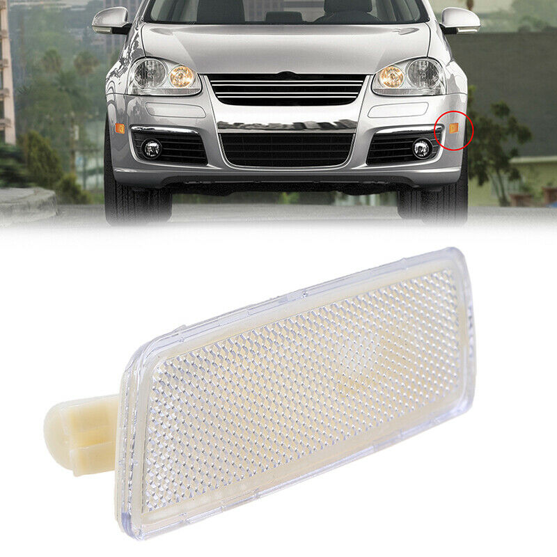 Front Left Driver Clear White Len Side Marker Light Housing For VW R32 Rabbit