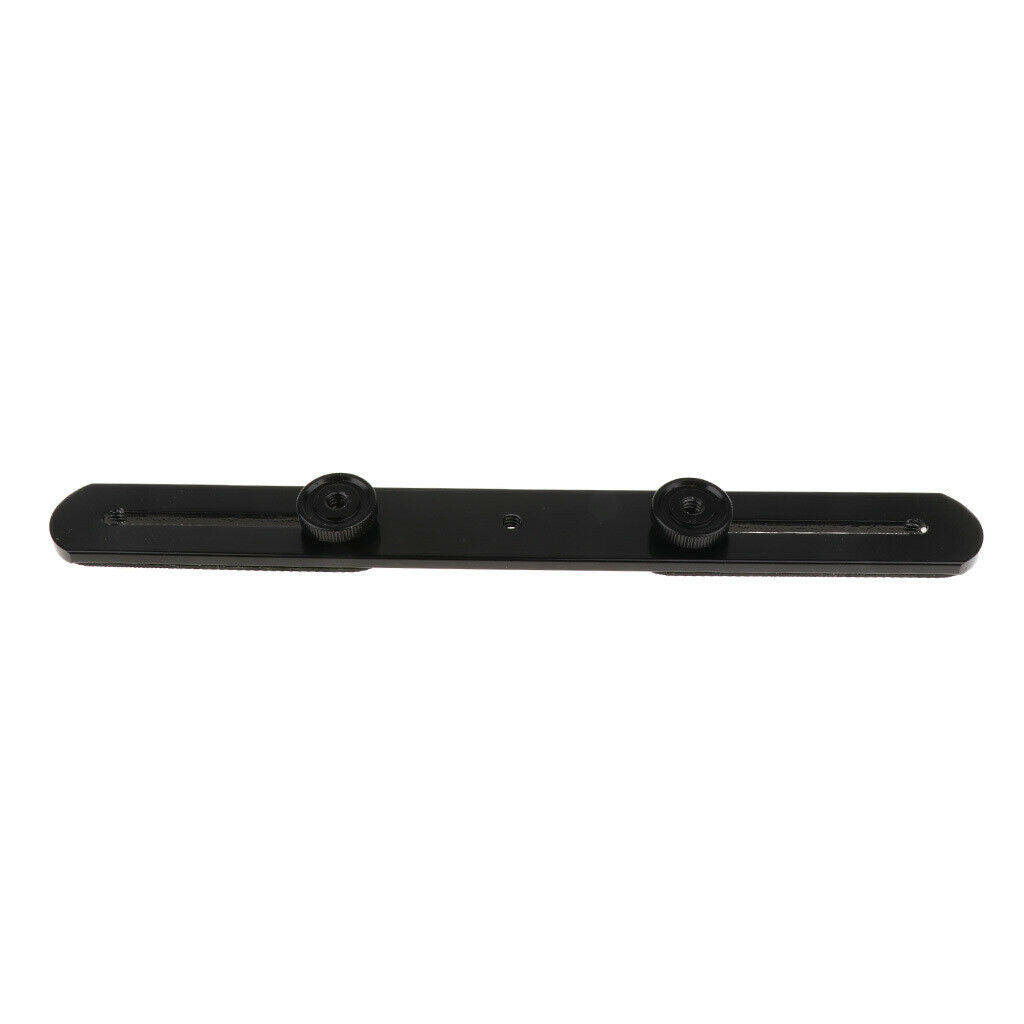Dual Flash Bracket Holder for 1/4" Screw Studio Tripod Light Stand Cameras