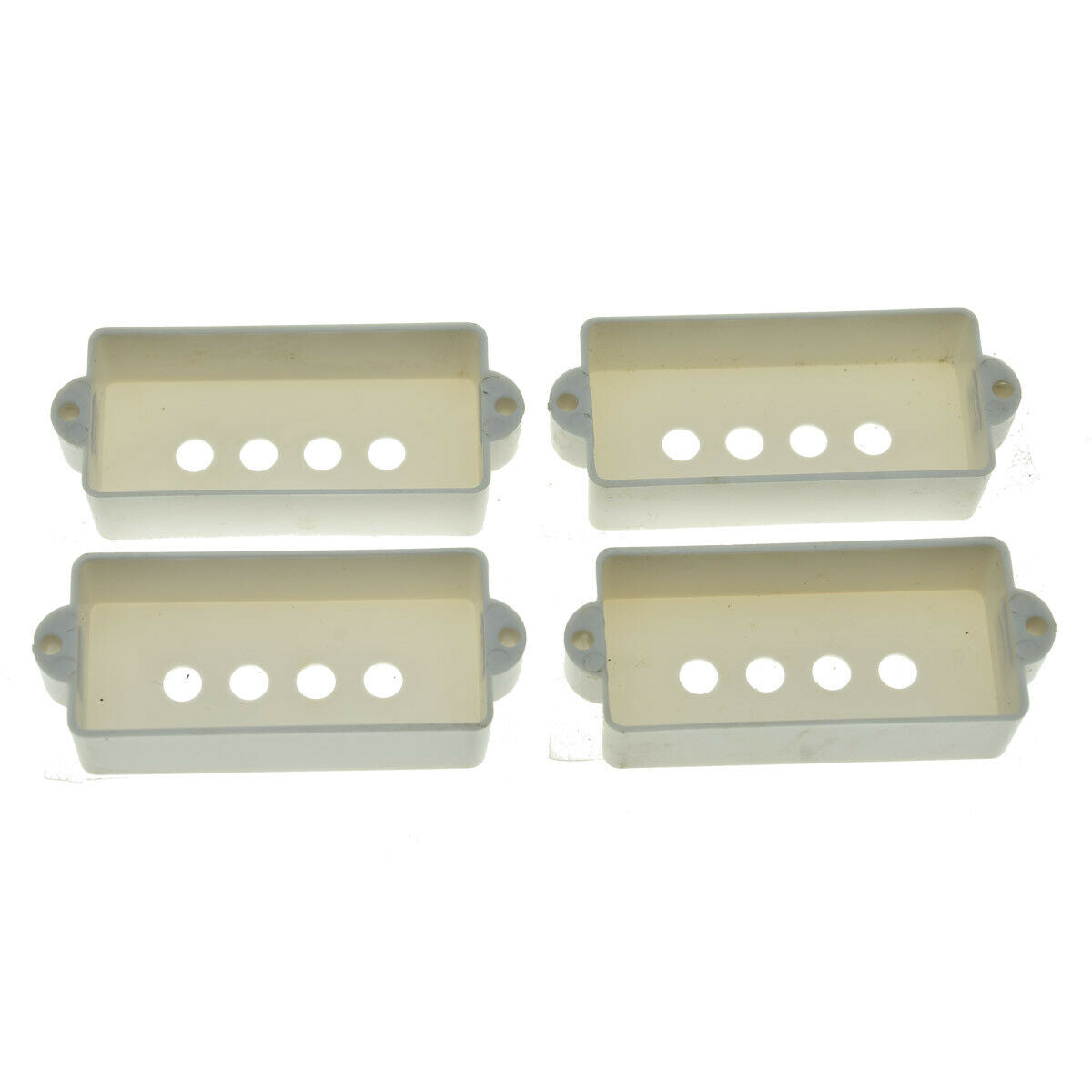 4pcs P Bass Pickup Covers 4 String Electric Bass Pickup Covers for P Bass White