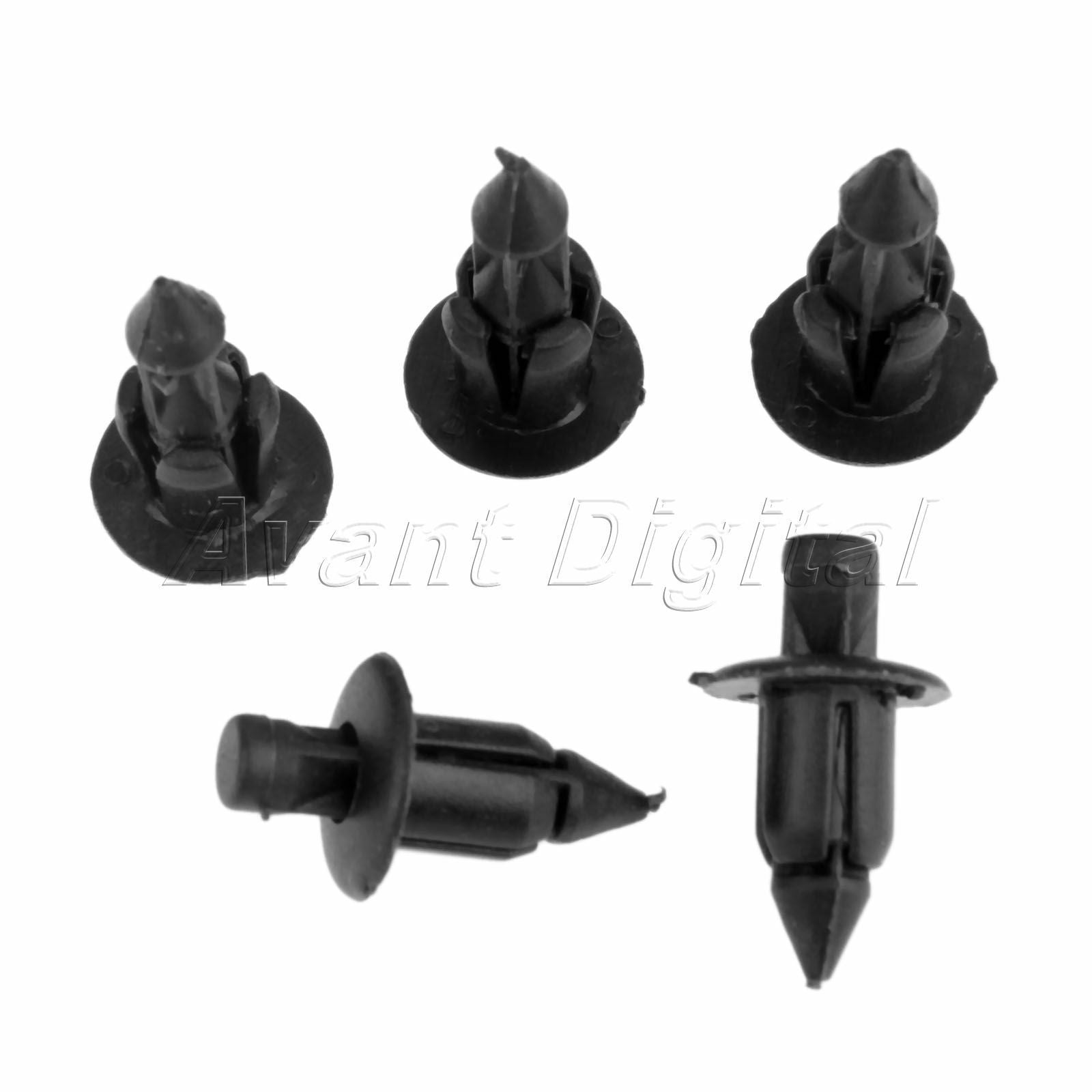 50PCS Universal Plastic rivets Fairing & Trim Panel Fastener Clips For AUTO CAR