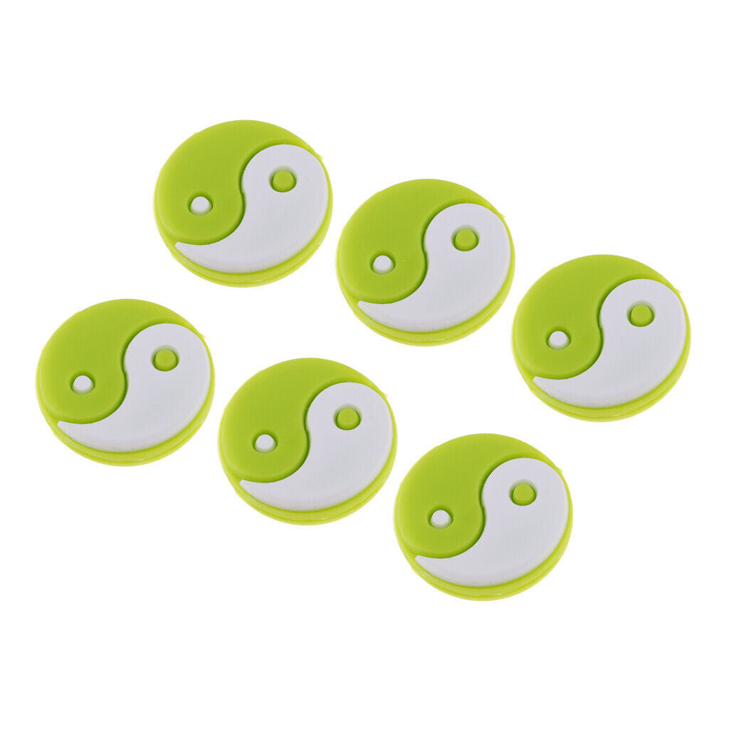 Silicone Tennis Vibration Damper, 6-Pack, Damper, Silencers, Damper