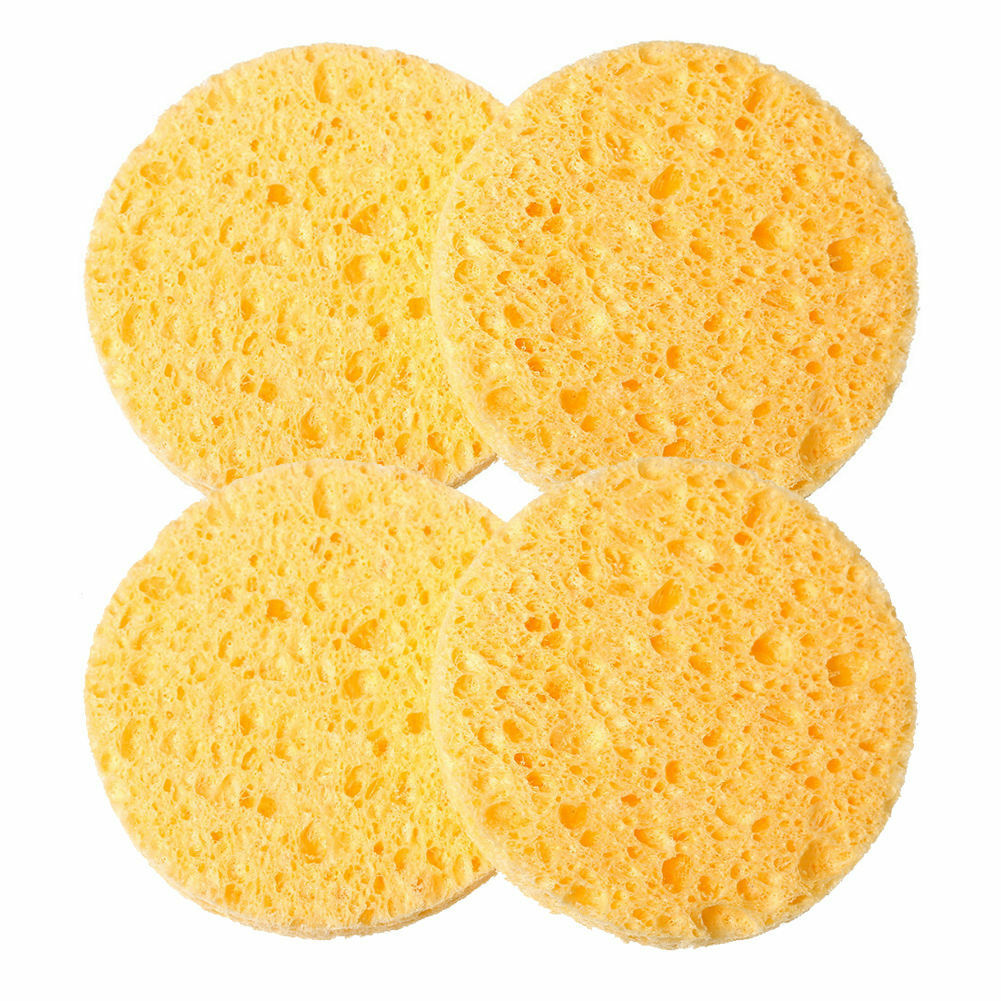 4PCS Useful Facial Soft Puff Face Cleansing Washing Sponge Pad Makeup Remover LU