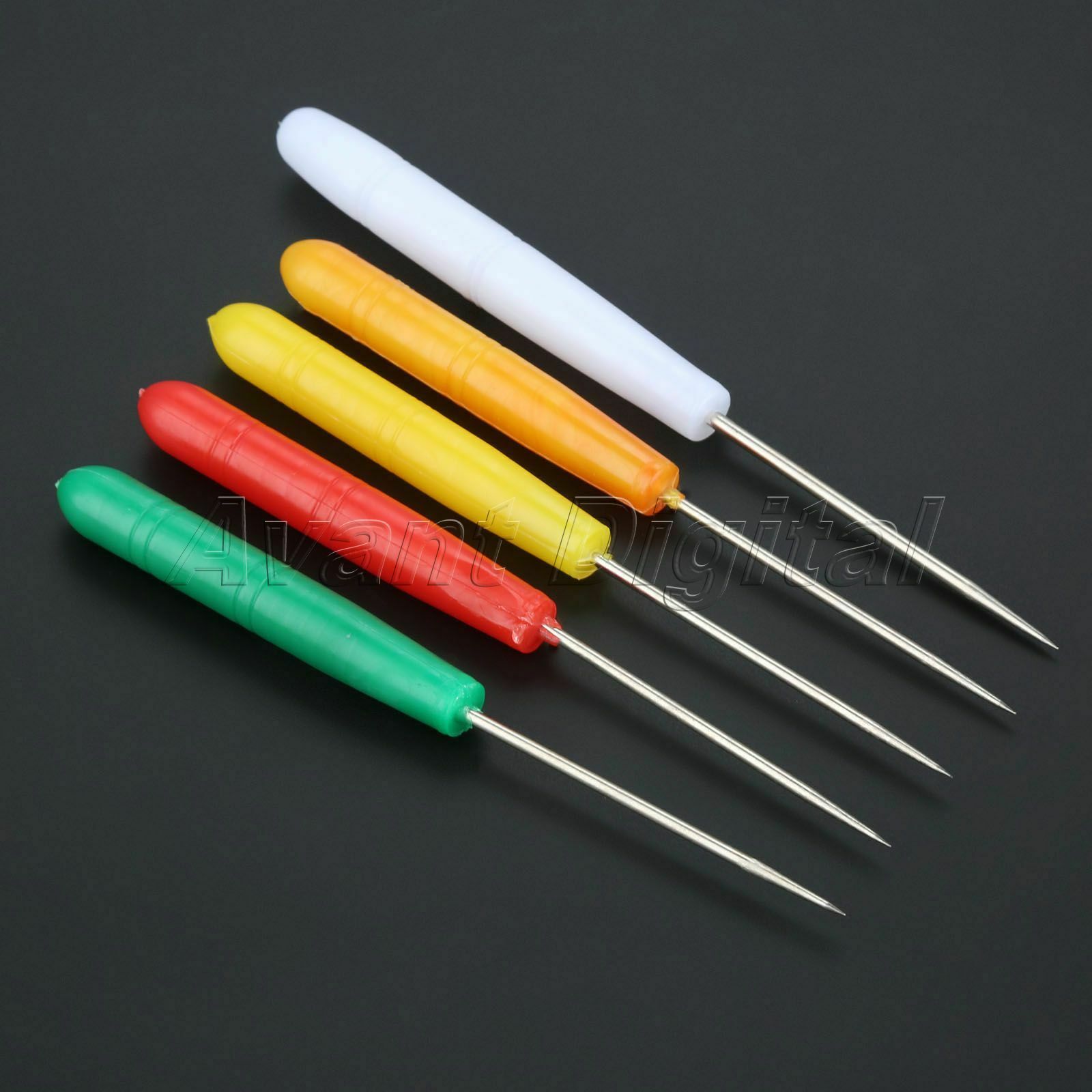 10pcs Sewing Awls Leather Punch Repair Stitching Clicker Tool Plastic Handle