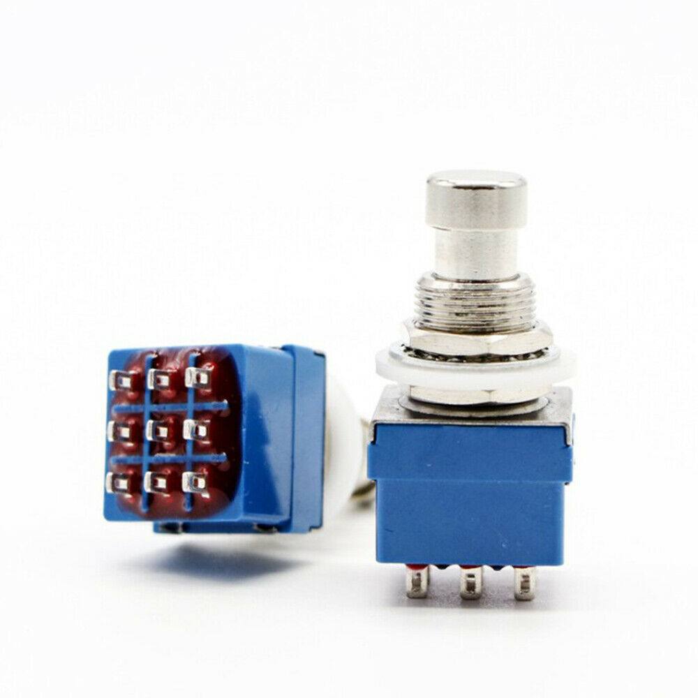 5Pc 3PDT 9PIN  Electric Guitar Effector Foot Switch For DIY Guitar Effects Pedal