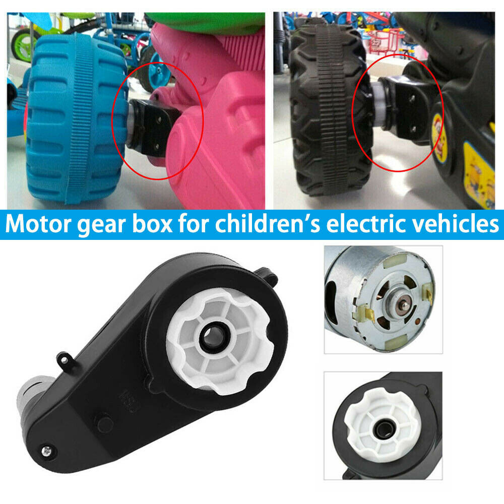 12V 550-30000 RPM Electric Motor Gear Box For Ride On Bike Car Children LIN