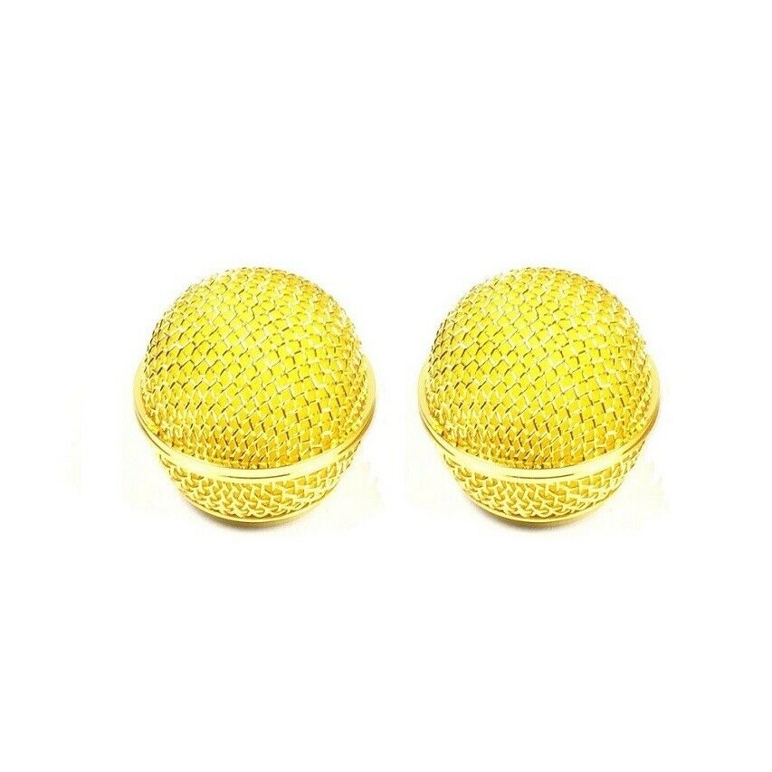 Golden Plated SM58 Microphone Grille Cover Fits shure Vocal Microphone Handheld
