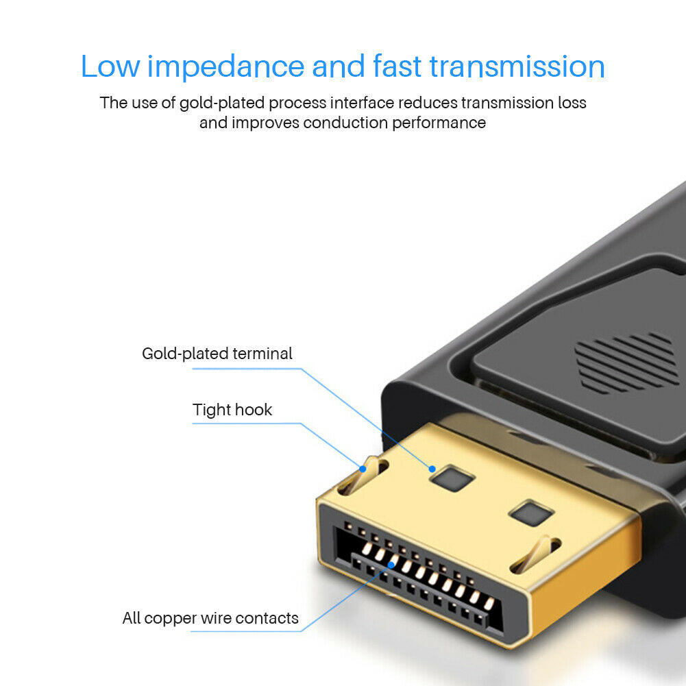 DP-HDMI Displayport Adapter Male To Female Cable Converter For PC TV Projector
