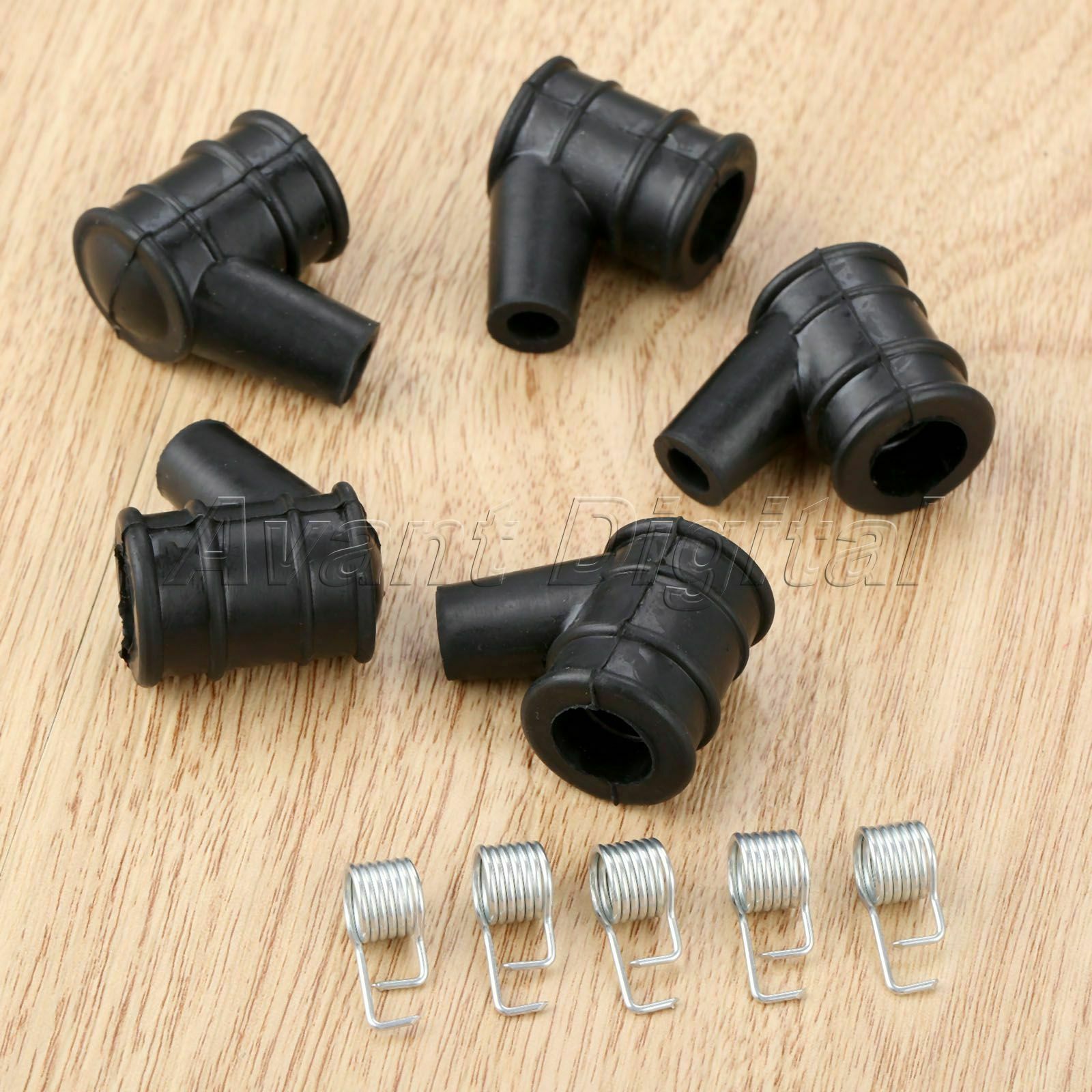 5set Ignition Coil Cap & Spring For 4500 5200 5800 2 Stroke Chainsaw Spare Parts