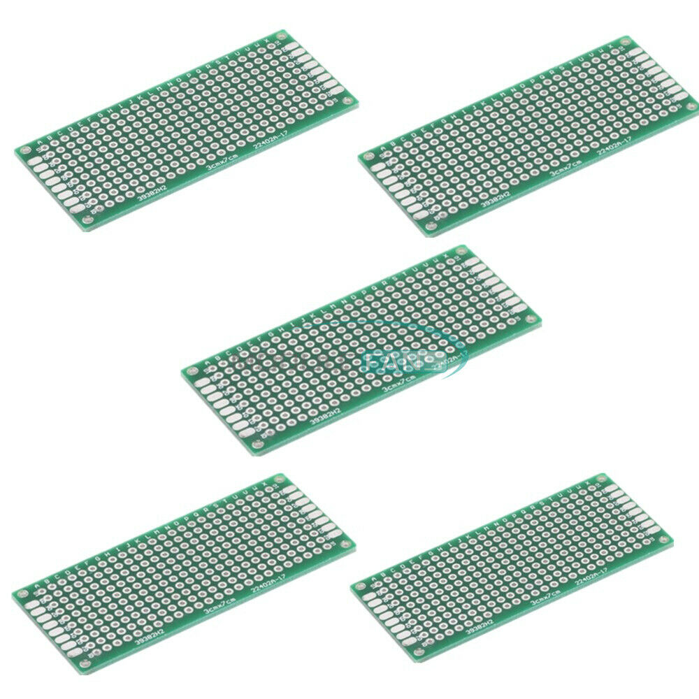 5PCS Prototype PCB Double Side Bread board Tinned Universal 3x7 cm 30x70mm