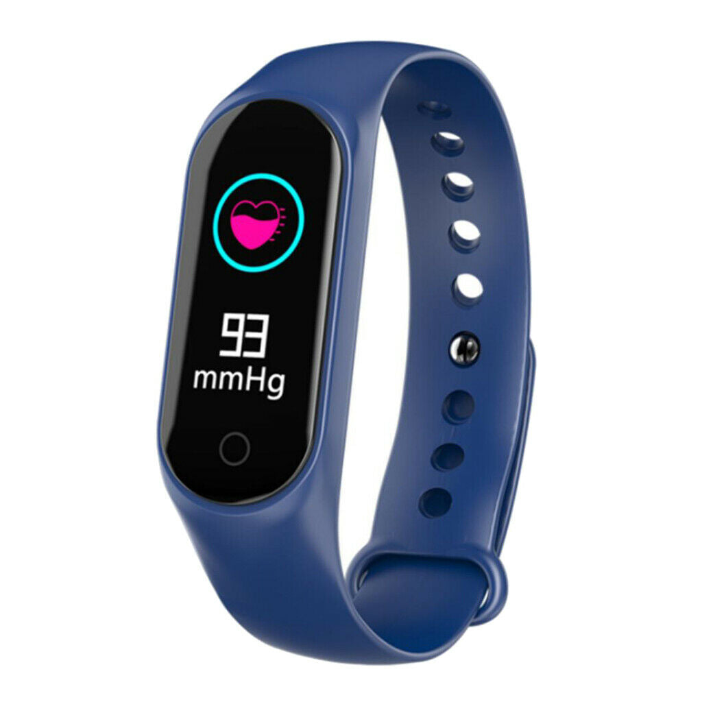 New M3S Intelligent Sports Ring Watchband Color Screen Bluetooth Blue