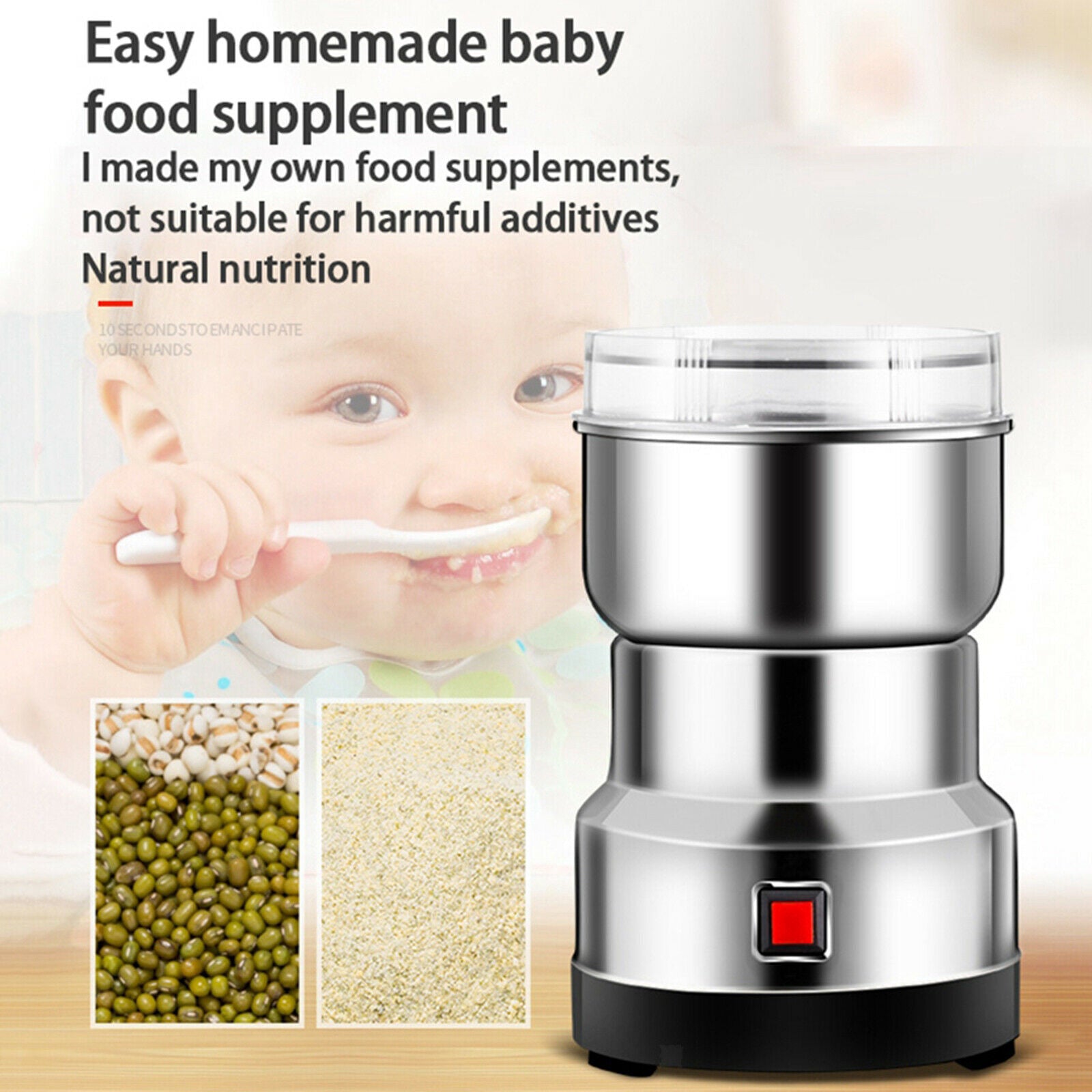 Electric Coffee Beans Grains Grinder for Nuts Spice Pepper Grinding Machine