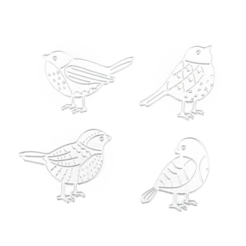 Four bird Metal DIY Cutting Dies Stencil Scrapbook Album Paper Card .l8