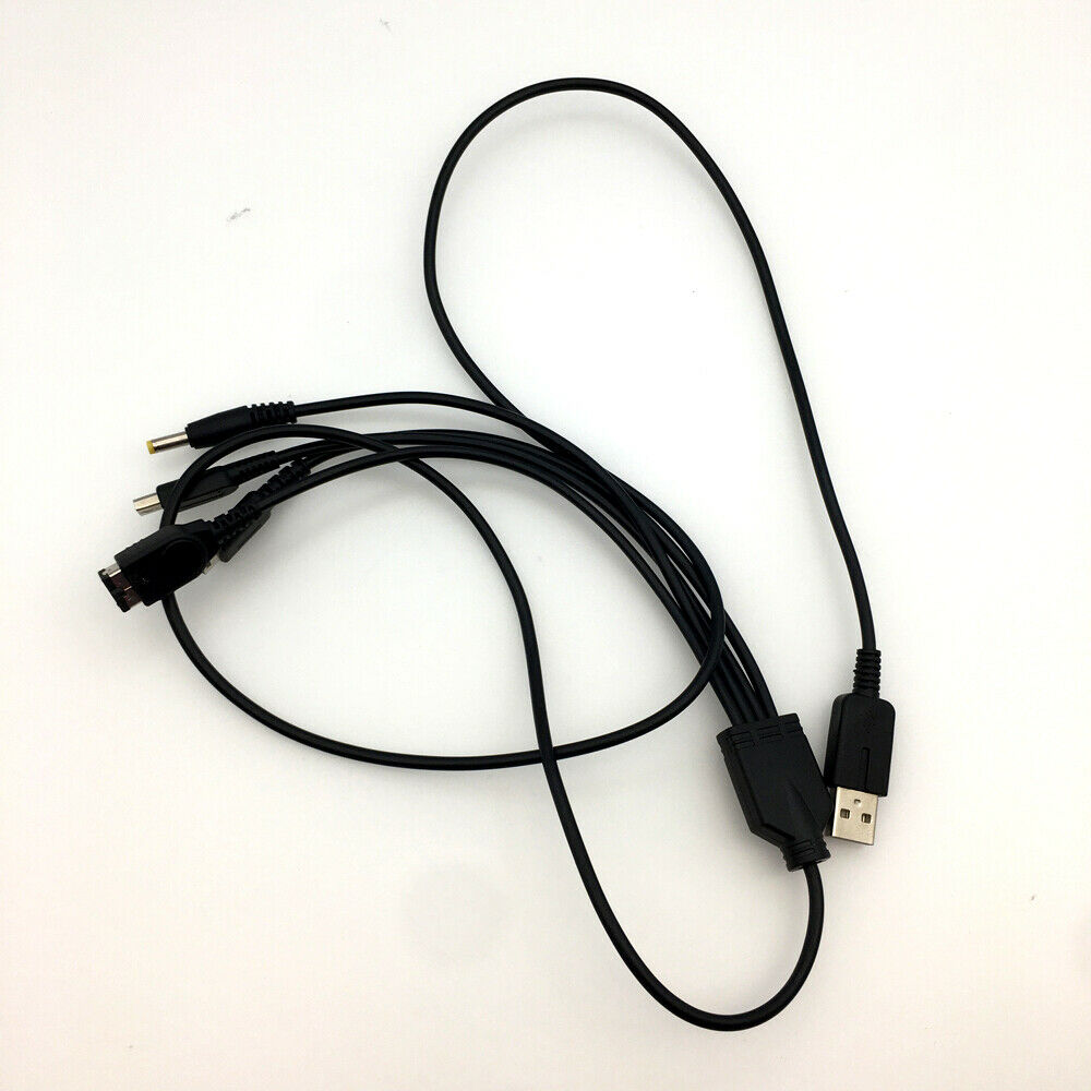 4 in 1 USB Charger Cable Charging Cable for Nintendo NDS Lite NDSi PSP GBA SP