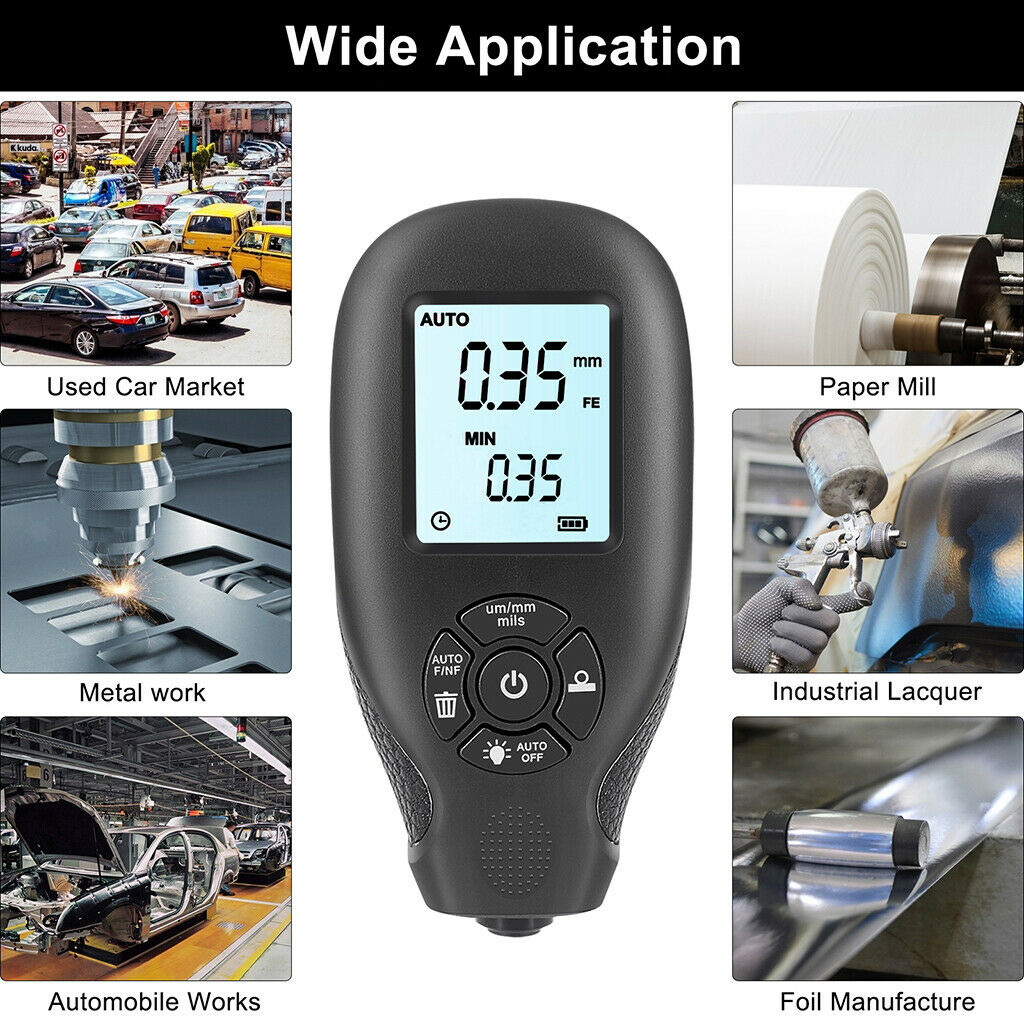 HW-300 Coating Thickness Gauge for Car Digital Paint Meter Paint Thickness