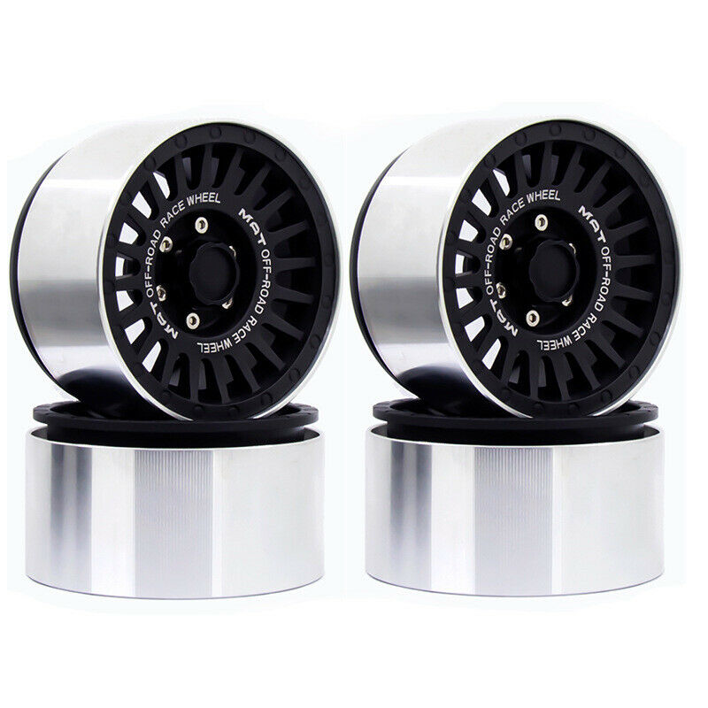 4PCS G53 VP Aluminum 2.2 Beadlock Wheel Rims for Axial SCX10 RR10 Wraith TraxxV2