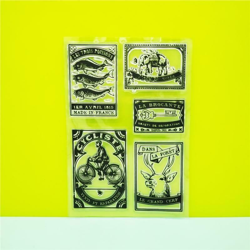 Retro Label Silicone Clear Seal Stamp DIY Scrapbooking Embossing Photo Album