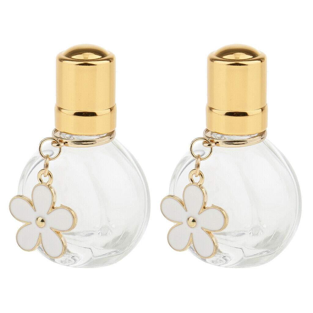 2Pcs Clear Perfume Roll on Bottles Deodorants Lip Gloss Sample Bottle Vials
