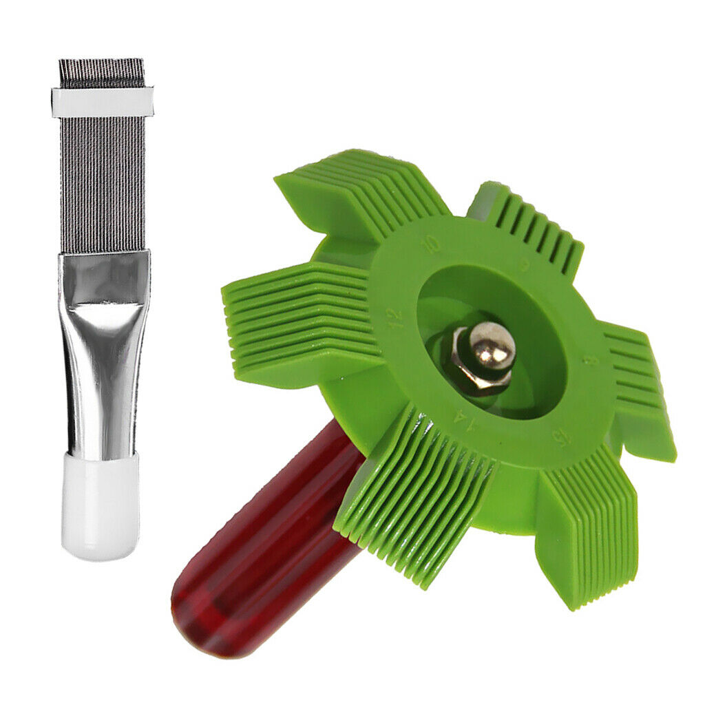 2 Pack Cleaning Tool, Fin Comb for Air Conditioner, Stainless Steel