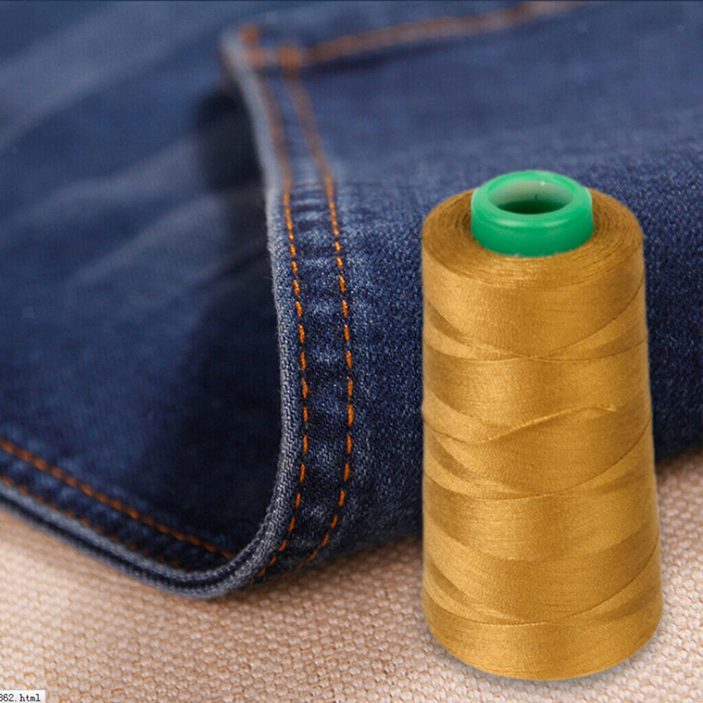 3000 yards/Spool Heavy Duty Polyester Sewing Thread for Jeans Canvas Bag Case