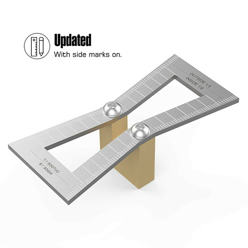 Dovetail Marker, Hand Cut Wood Joints Gauge Dovetail Guide Tool with Scale, DoW5