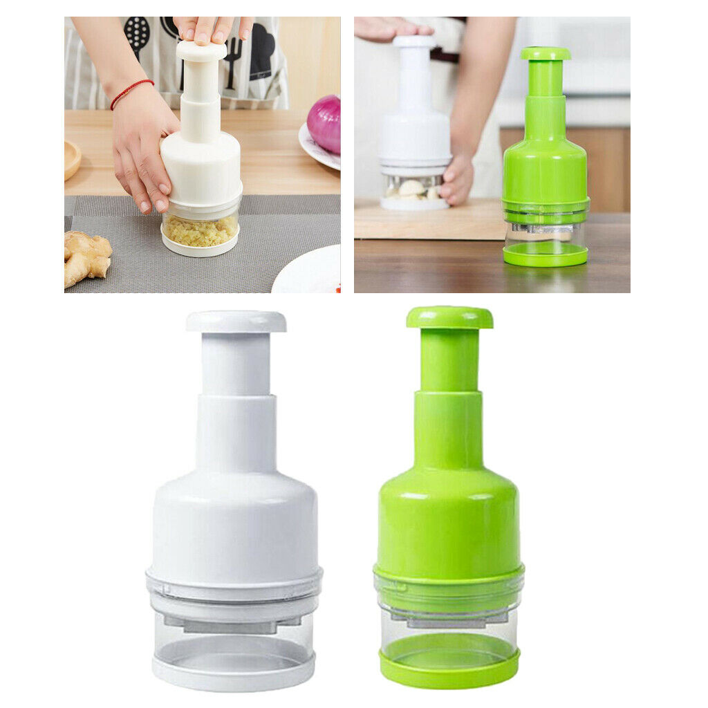 Food Chopper, 2 Count, White & Green