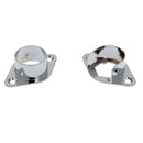 25mm Metal Curtain Pole Wall Recess Bracket Curtain Rods Finials - 2Pcs - High