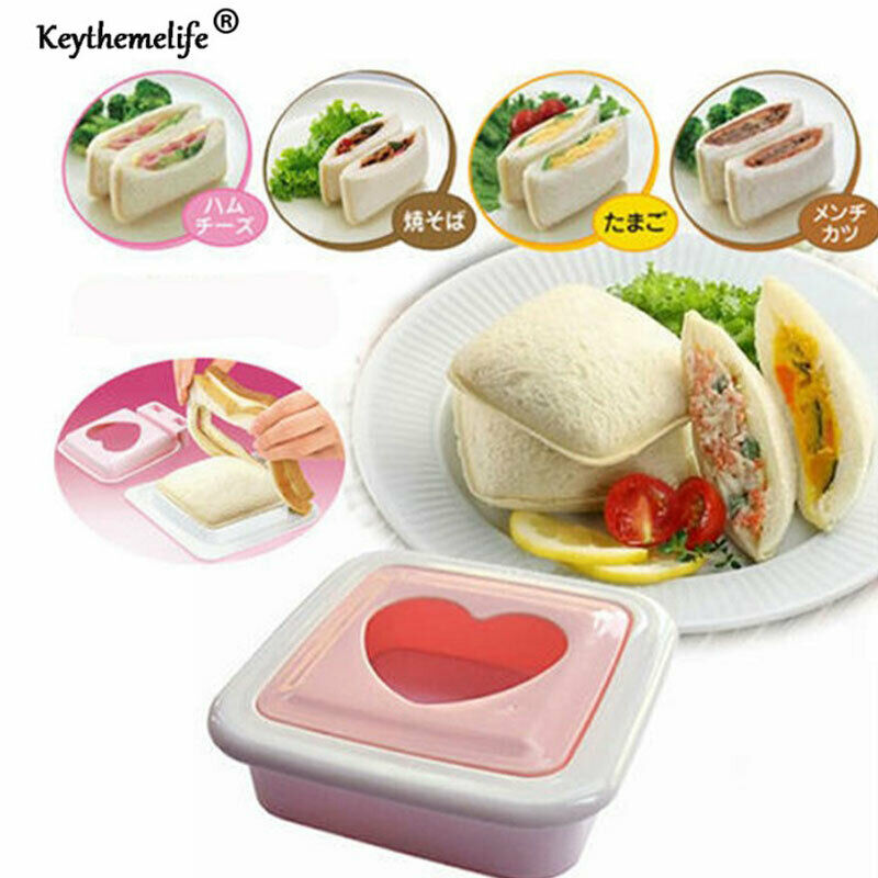 Portable Love Heart Shape Sandwich Bread Toast Maker Mold Mould Cutter DI.l8