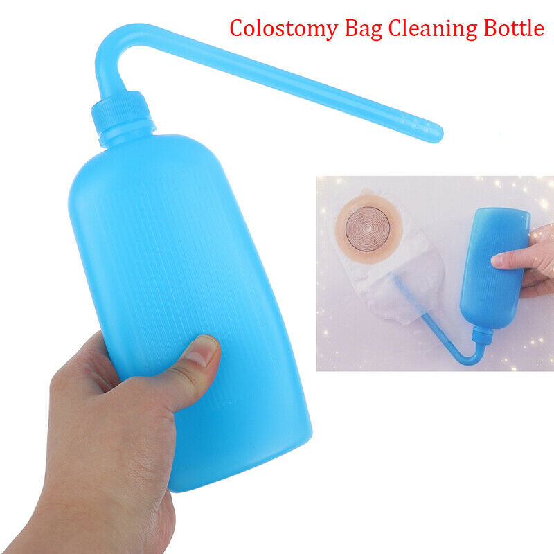 300ml Feminine Hygiene Cleaning Colostomy Bag Plastic Wash Bottle Ostomy Pou.DD