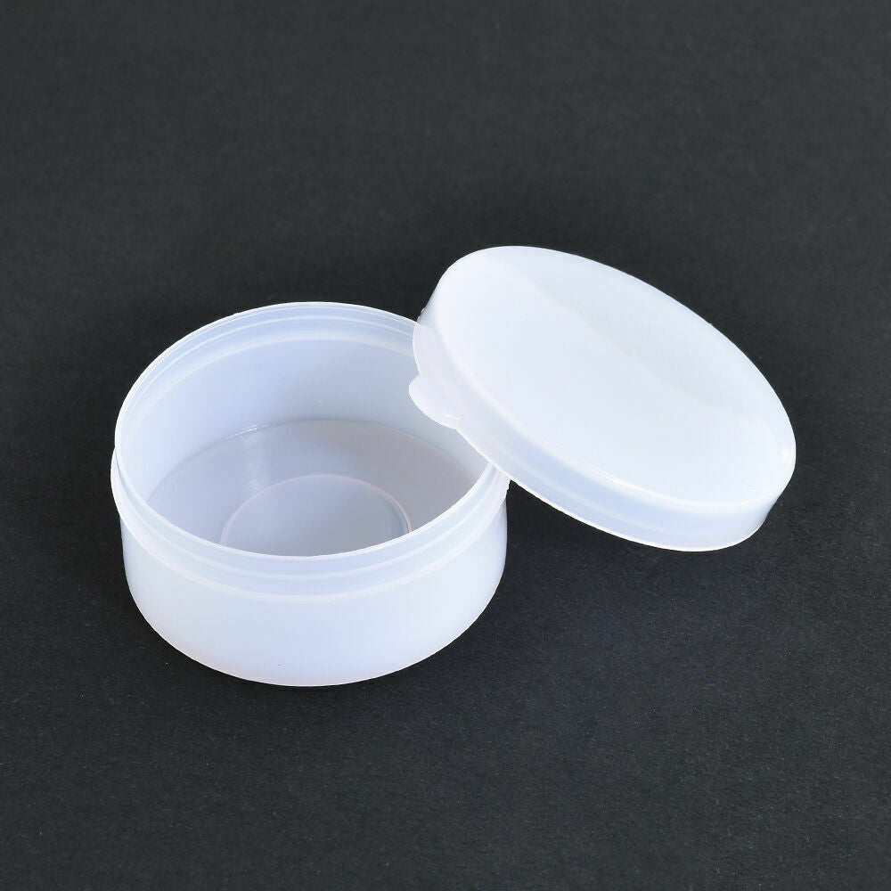 50Pcs 10Grams Cosmetic Empty Sample Small Containers Jar Makeup White