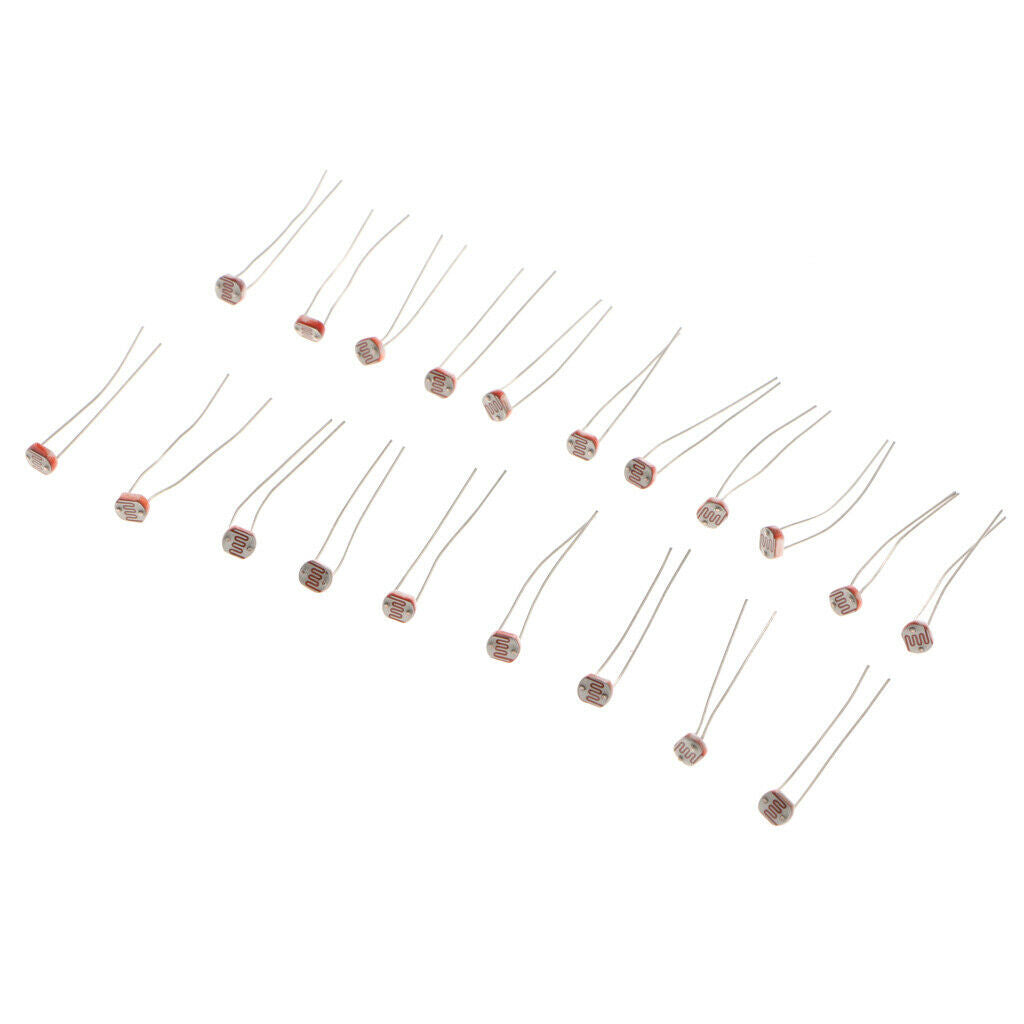 20PCS Photoresistor GL5537 5537 LDR Photo Resistors Light-Dependent Resistors