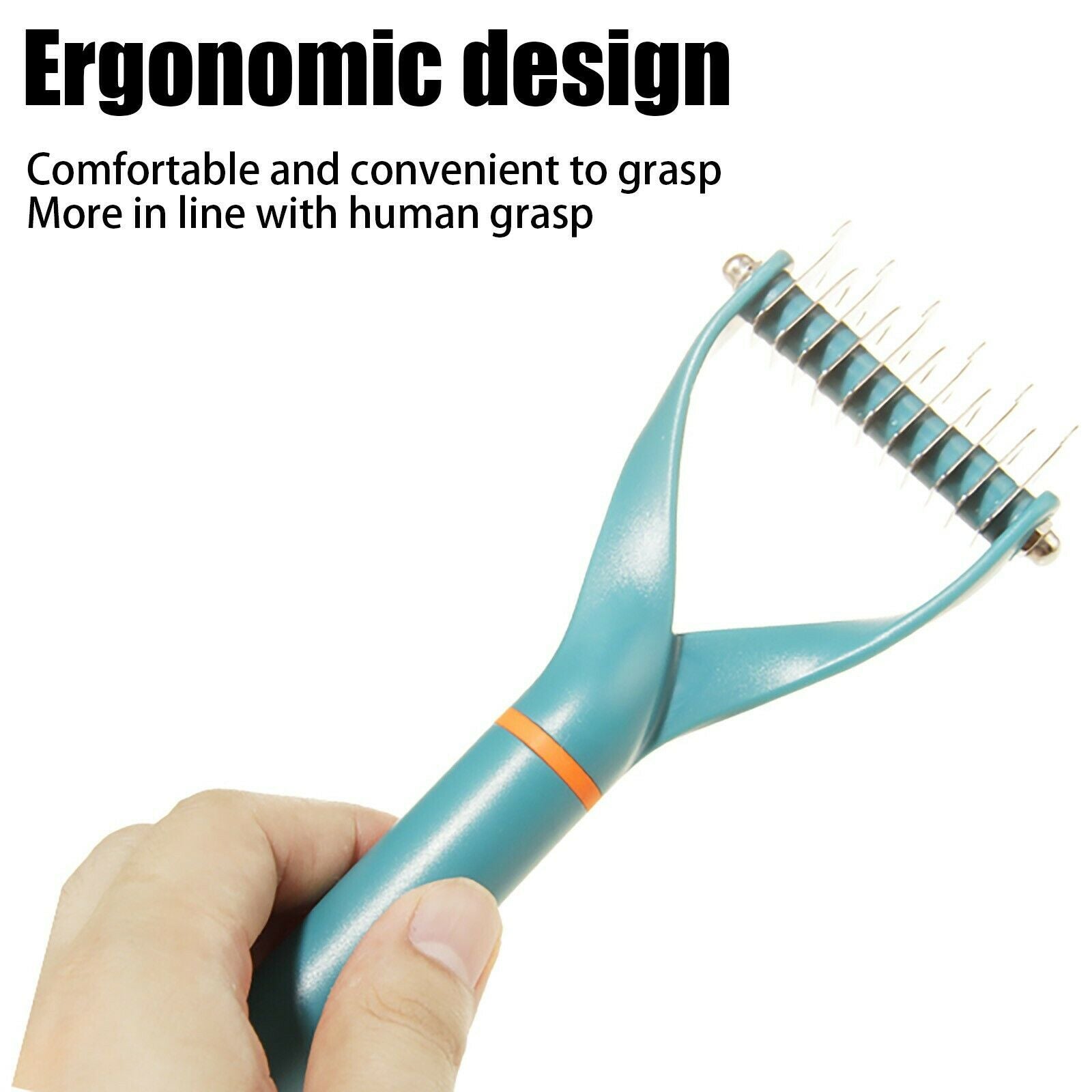 2Pcs Double Side Undercoat Rake Comb Dog Cat Easily Remove Floating Hair Durable