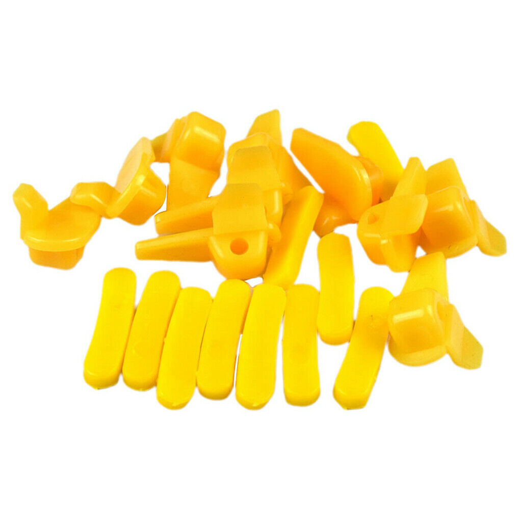 10 Pack 45mm Yellow Grilled Plastic Tire Changer Bird Head Remover Pad